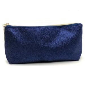 NEW Blue Glitter Makeup Travel Cosmetic bag